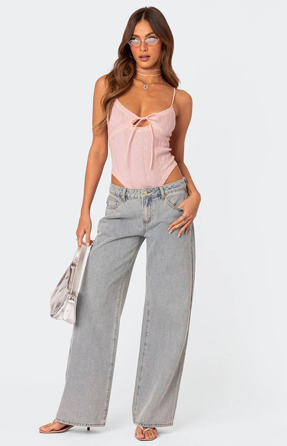 Lumeva - Jean Denim Bow Pink