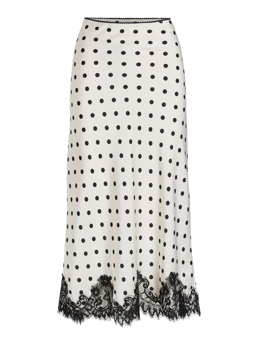 Lumeva - Falda Midi Polka Dot Encaje