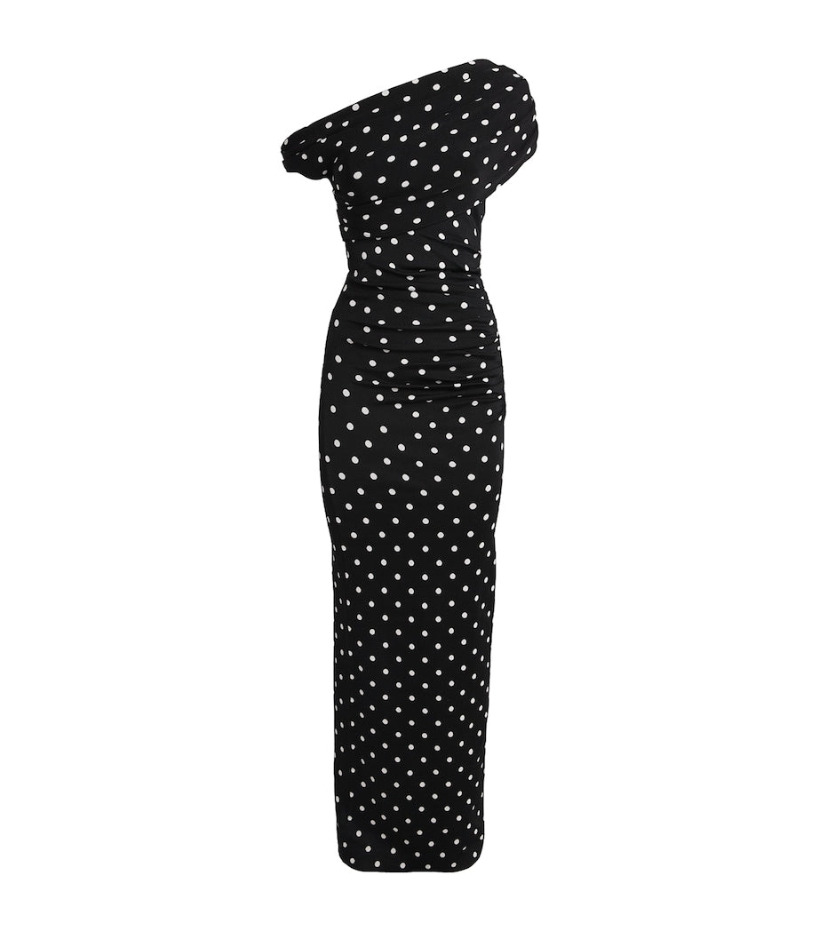Lumeva - Vestido Maxi Polka Dot Glamour