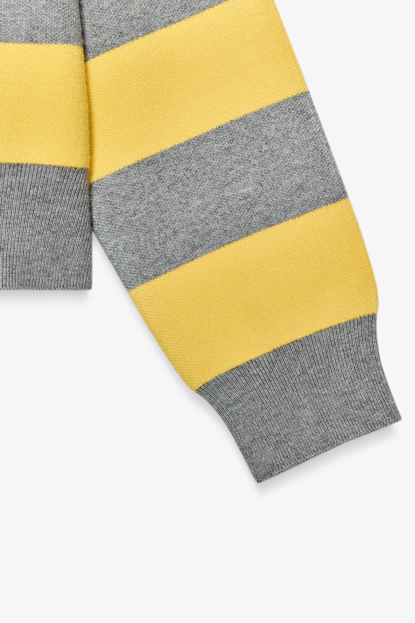 Lumeva - Gelb-grau gestreifter Pullover