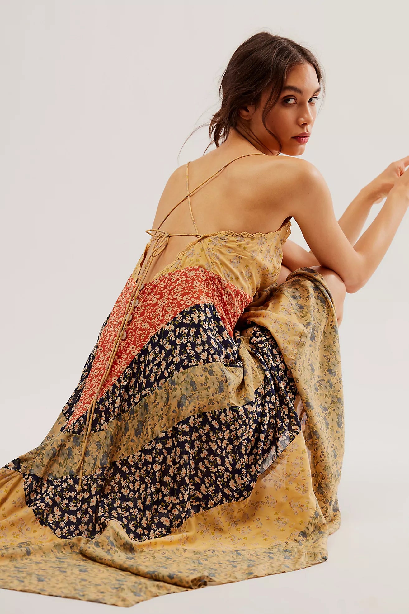 Lumeva - Vestido largo con estampado floral