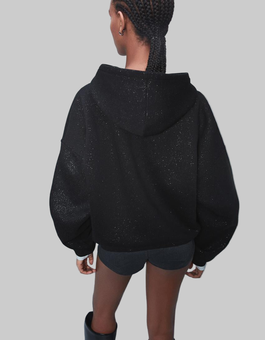 Lumeva - Sudadera con capucha de purpurina