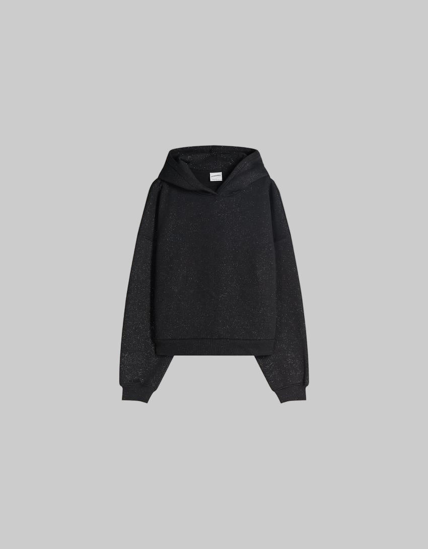 Lumeva - Sudadera con capucha de purpurina