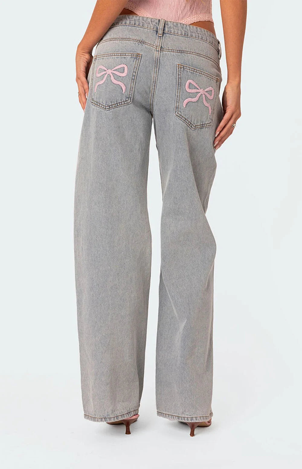 Lumeva - Jean Denim Bow Pink