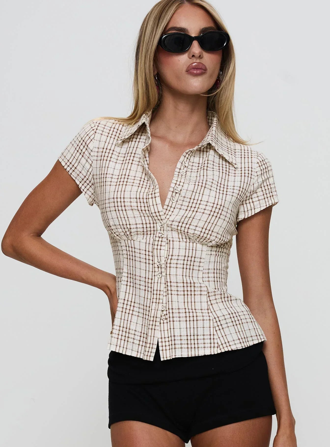 Lumeva - Blusa a cuadros