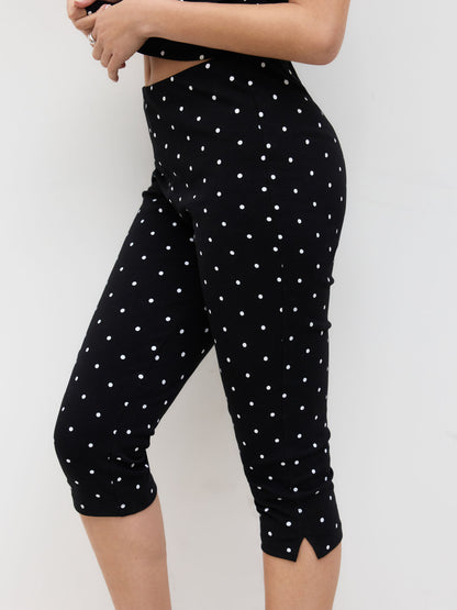 Lumeva - Caprihose mit Polka-Dots