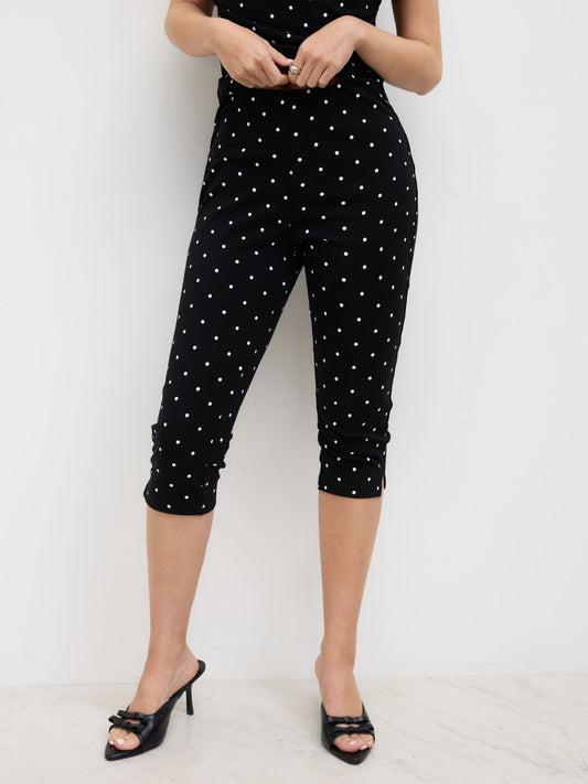 Lumeva - Pantalón Capri Polka Dot