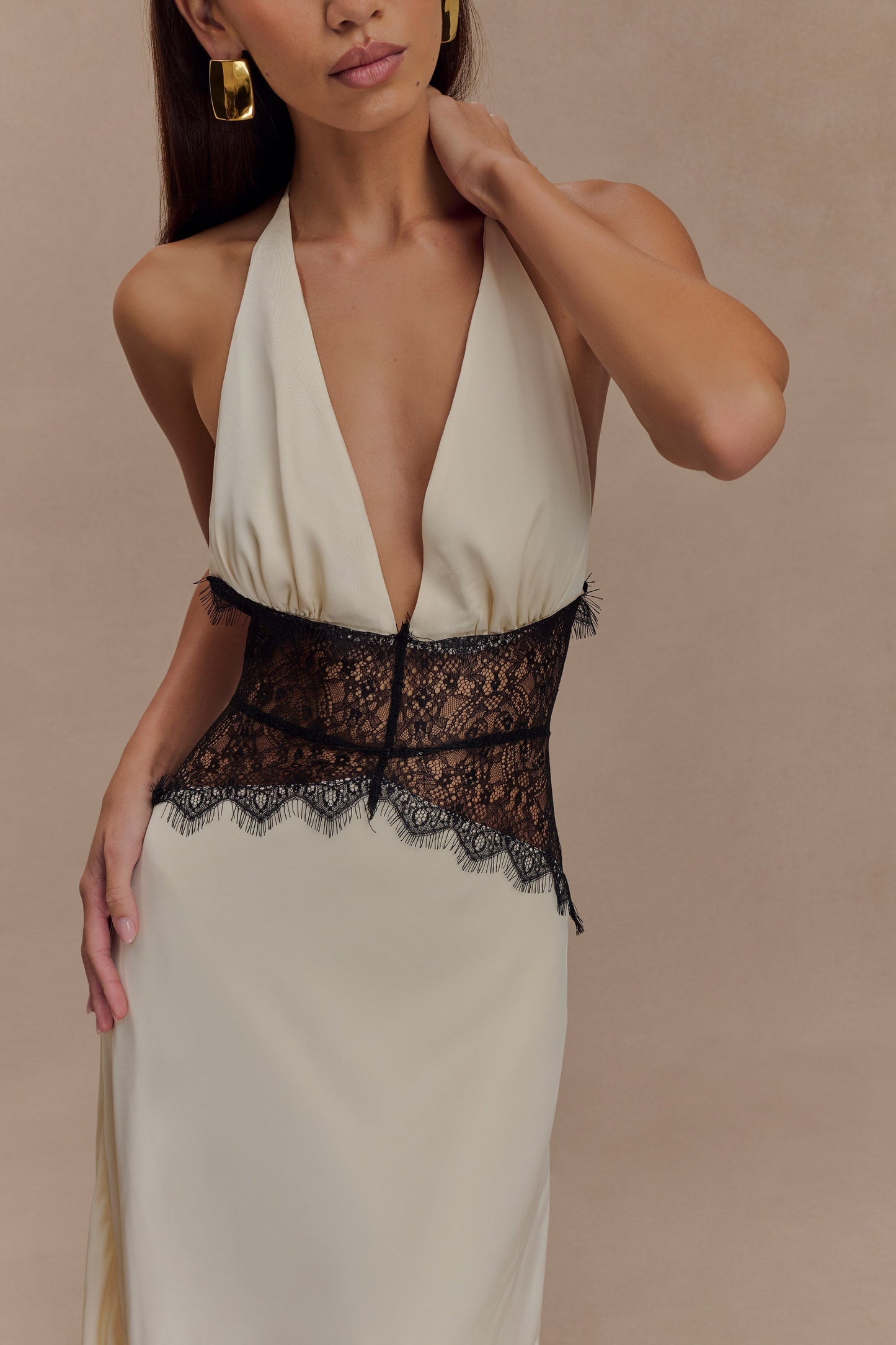 Lumeva - Vestido Maxi Satén Lace