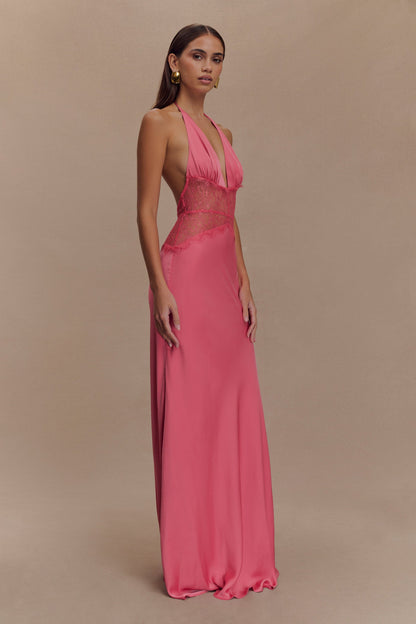 Lumeva - Vestido Maxi Satén Lace