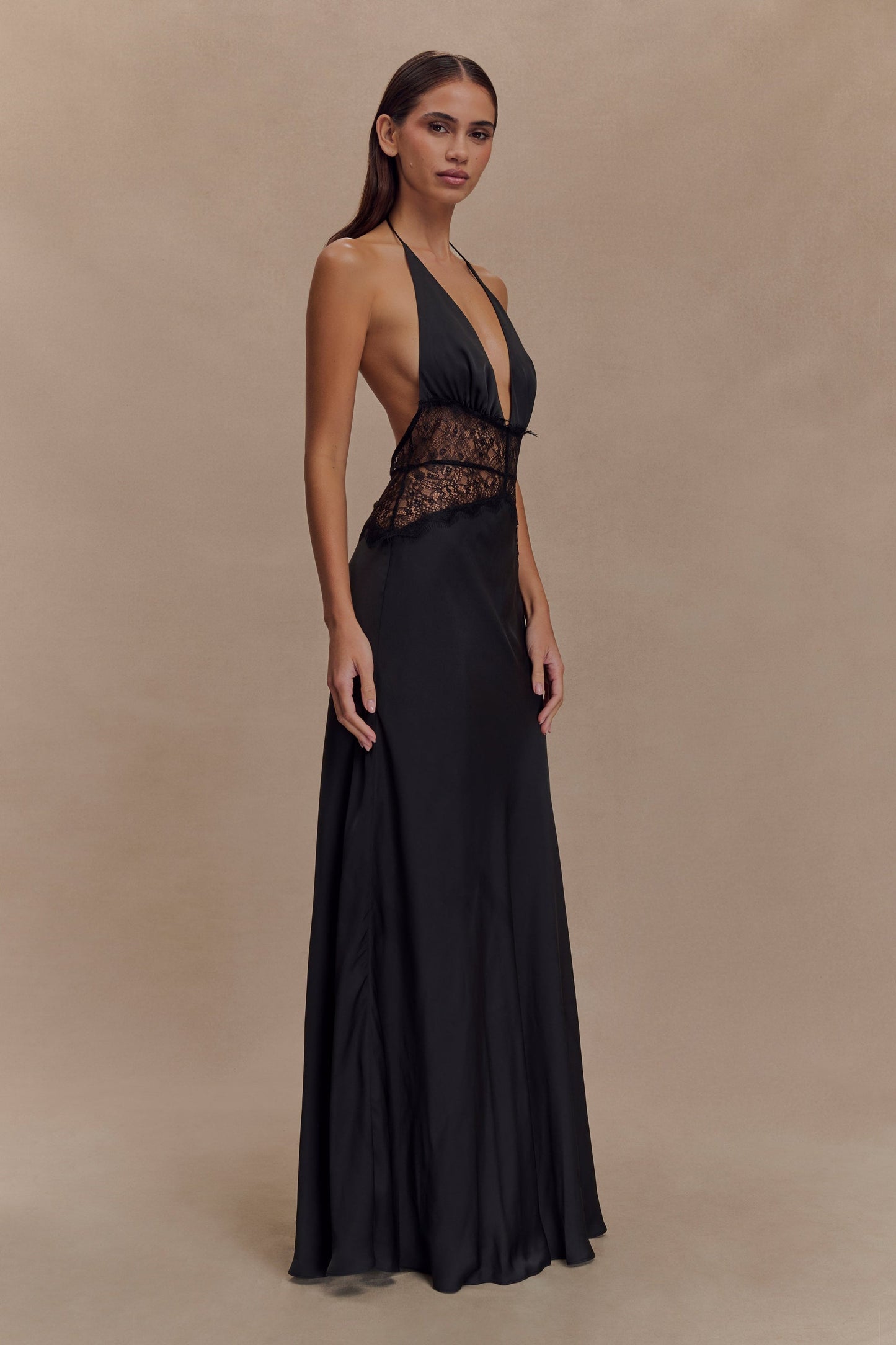 Lumeva - Vestido Maxi Satén Lace