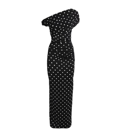 Lumeva - Vestido Maxi Polka Dot Glamour