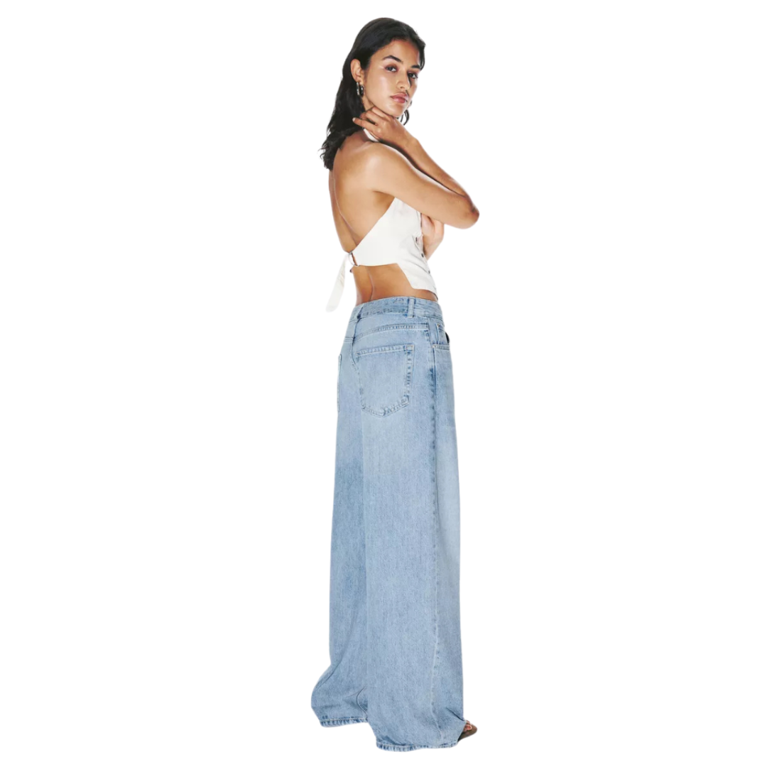 Lumeva - Vaqueros wide leg de cintura alta