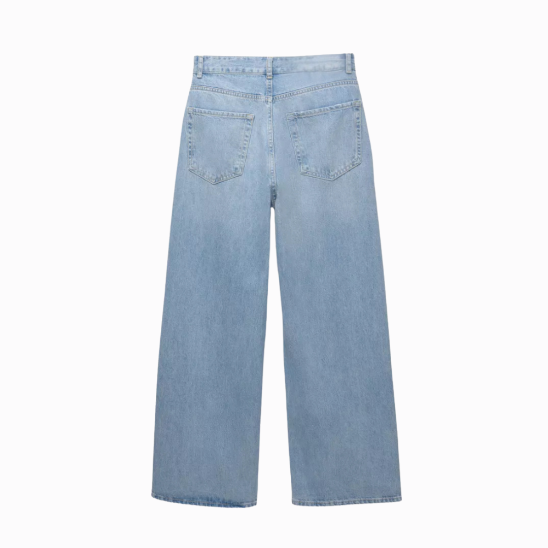 Lumeva - Vaqueros wide leg de cintura alta