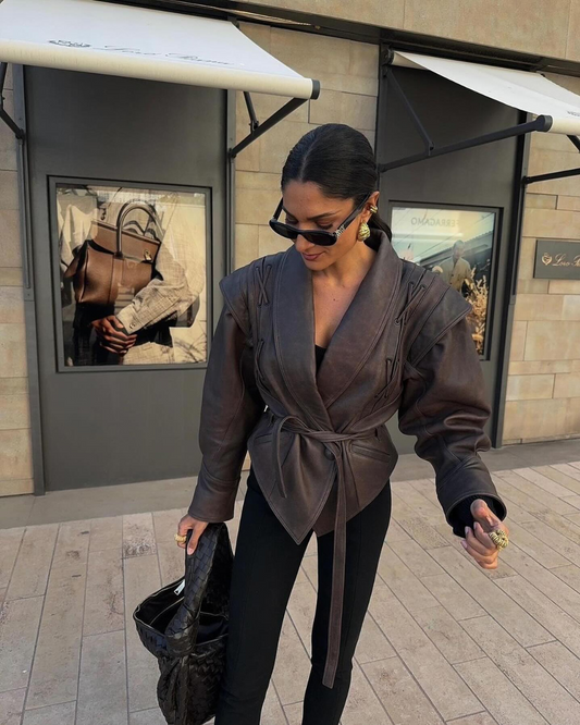 Lumeva - Leather Corset Jacket