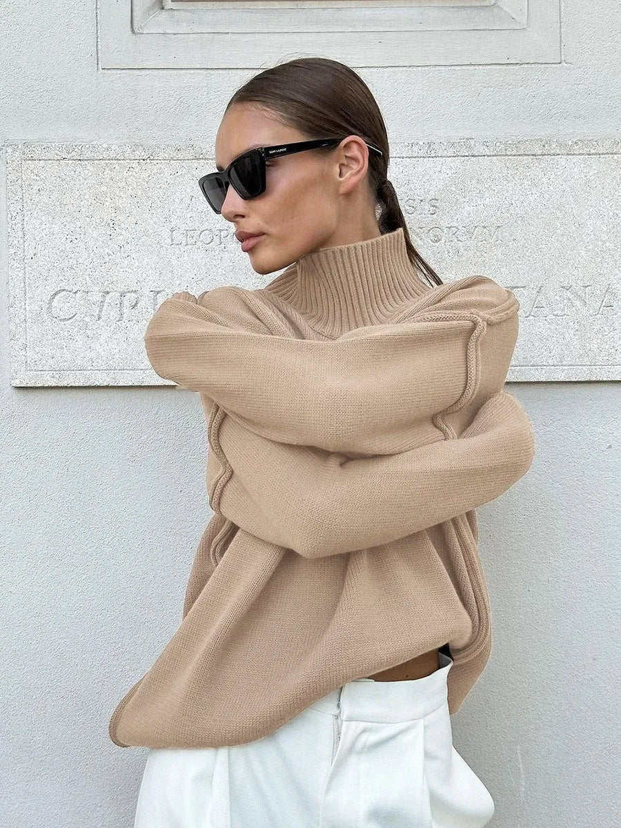 Lumeva - Jersey oversize de cuello alto