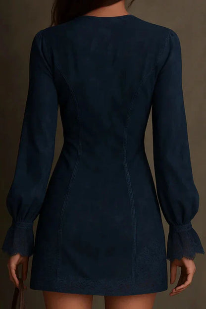 Lumeva - Vestido corto con cremallera en el frente