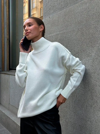 Lumeva - Jersey oversize de cuello alto