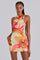 Lumeva - Tropical orchid minidress
