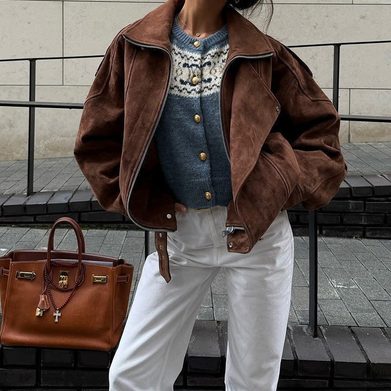 Lumeva - Suede Jacket with Belt