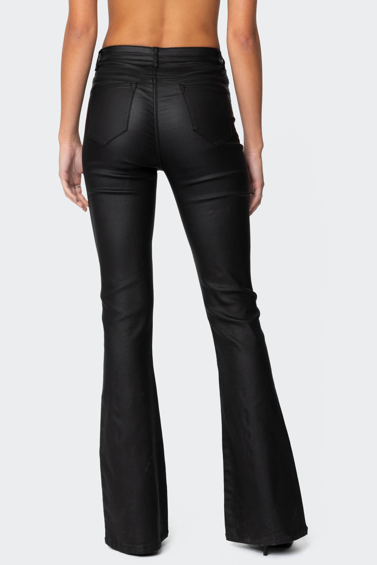 Lumeva - Pantalón de cuero negro
