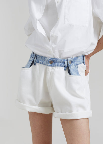 Lumeva - Short vaquero contrastado