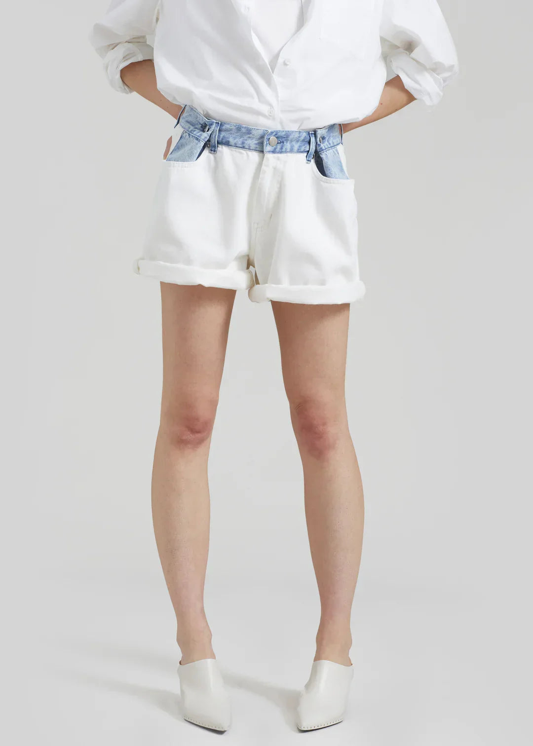 Lumeva - Short vaquero contrastado