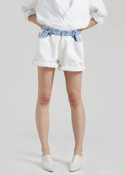 Lumeva - Short vaquero contrastado
