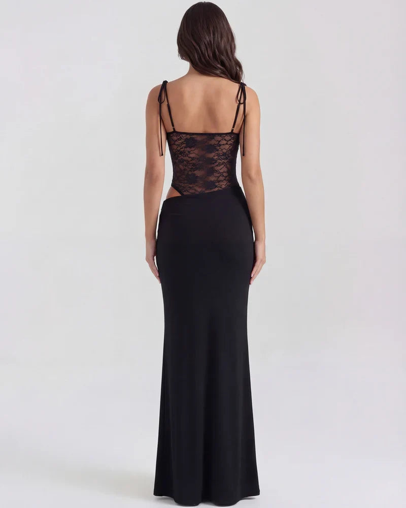 Lumeva-Robe longue en dentelle