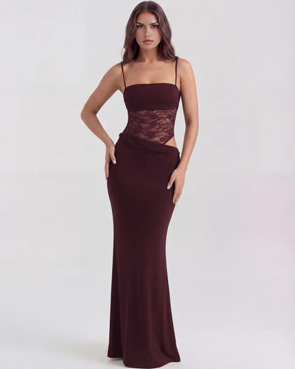 Lumeva-Robe longue en dentelle