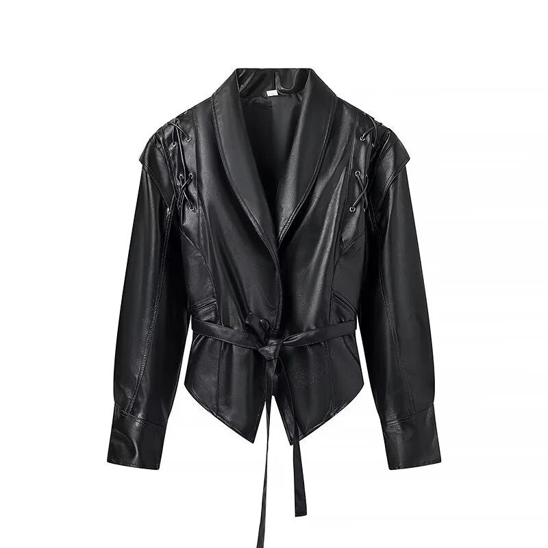 Lumeva - Leather Corset Jacket