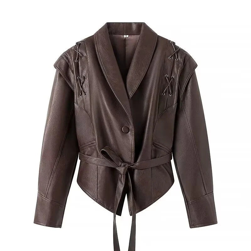 Lumeva - Leather Corset Jacket