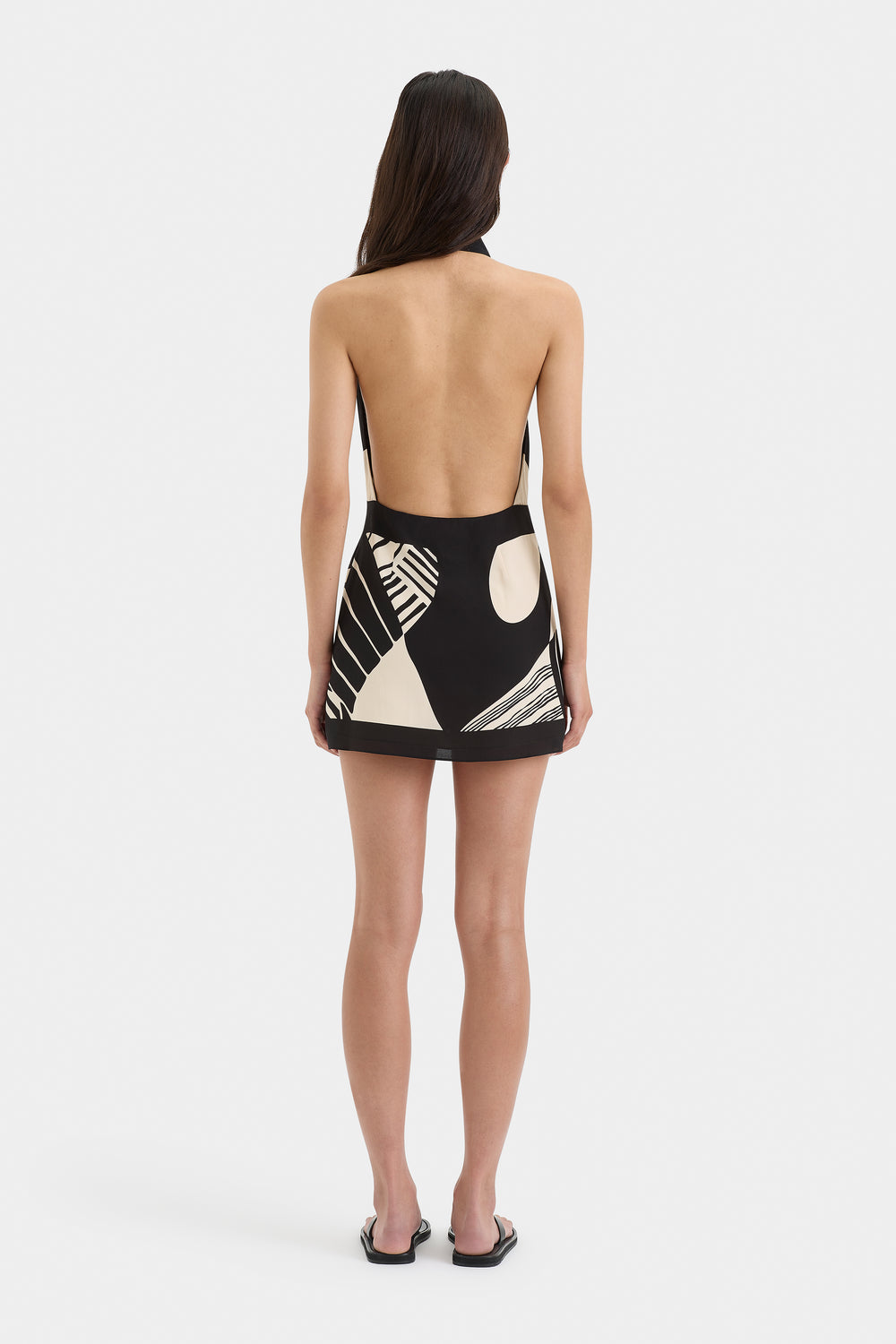 Lumeva - Mini Vestido Halter Cruzado Realisme