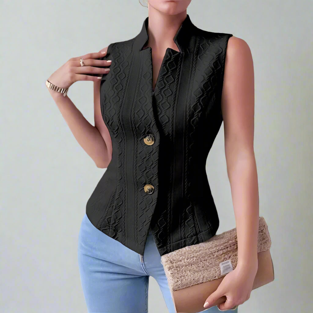Lumeva - Chaleco entallado sin mangas