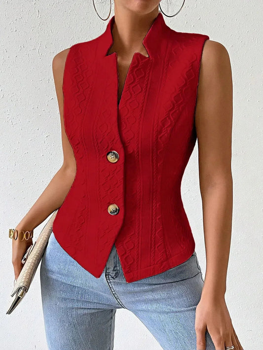 Lumeva - Chaleco entallado sin mangas