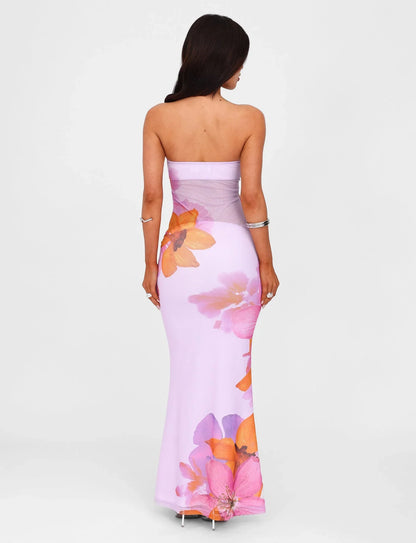 Lumeva - Vestido Maxi Bustier Poppy