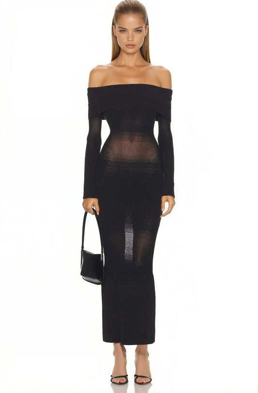 Lumeva - Long-sleeved knit dress