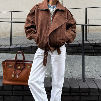 Lumeva - Suede Jacket with Belt