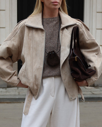 Lumeva - Suede Jacket with Belt