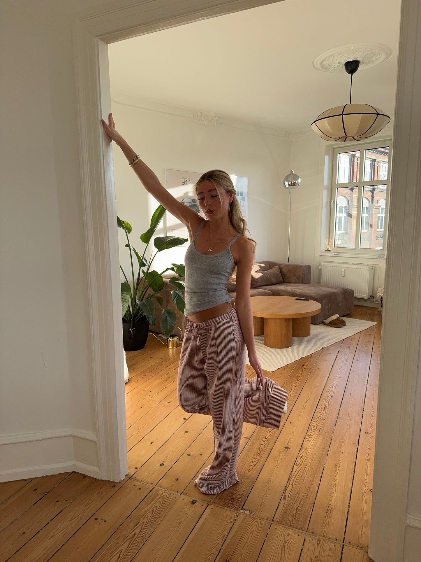 Lumeva - Striped Linen Pants