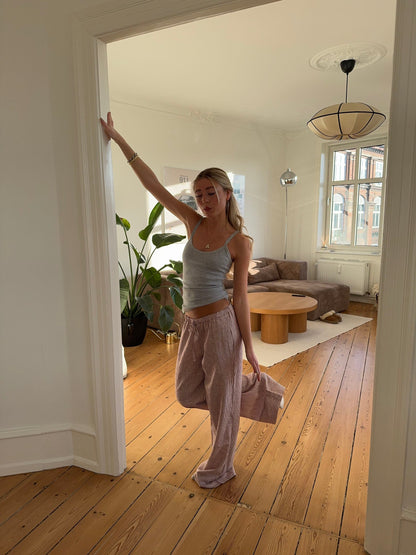 Lumeva - Striped Linen Pants