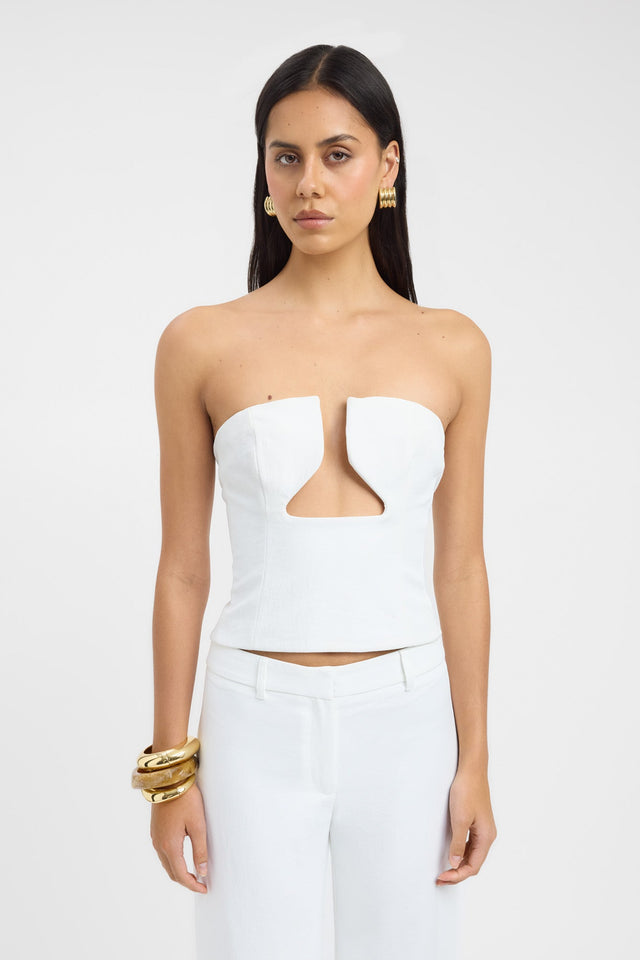 Lumeva - Top bustier ajustado sin tirantes