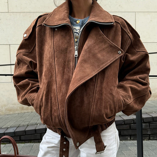 Lumeva - Suede Jacket with Belt