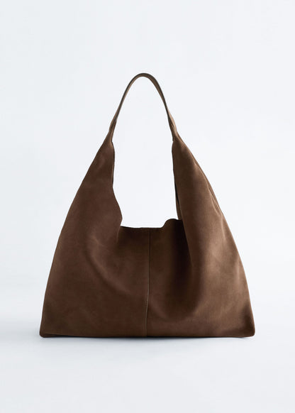 Borsa in pelle scamosciata Snowy