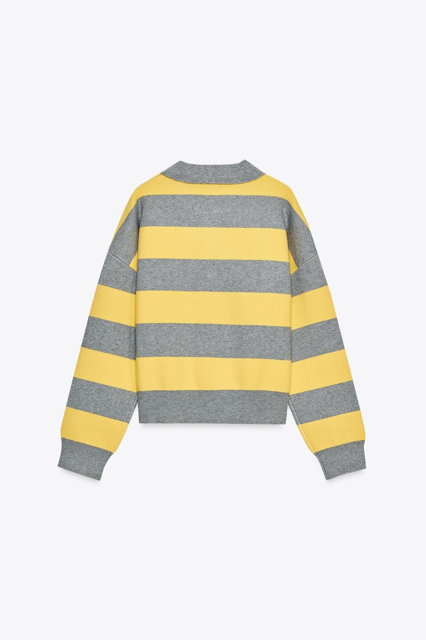 Lumeva - Gelb-grau gestreifter Pullover