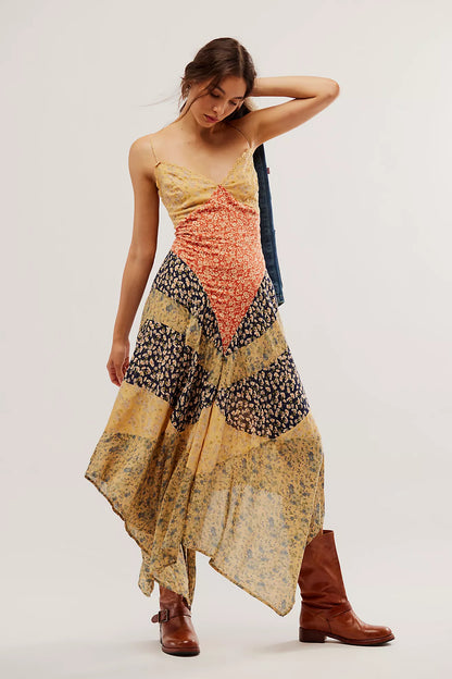 Lumeva - Vestido largo con estampado floral